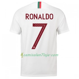 Camisola Portugal Ronaldo 7 2º Equipamento Mundial 2018 Manga Curta